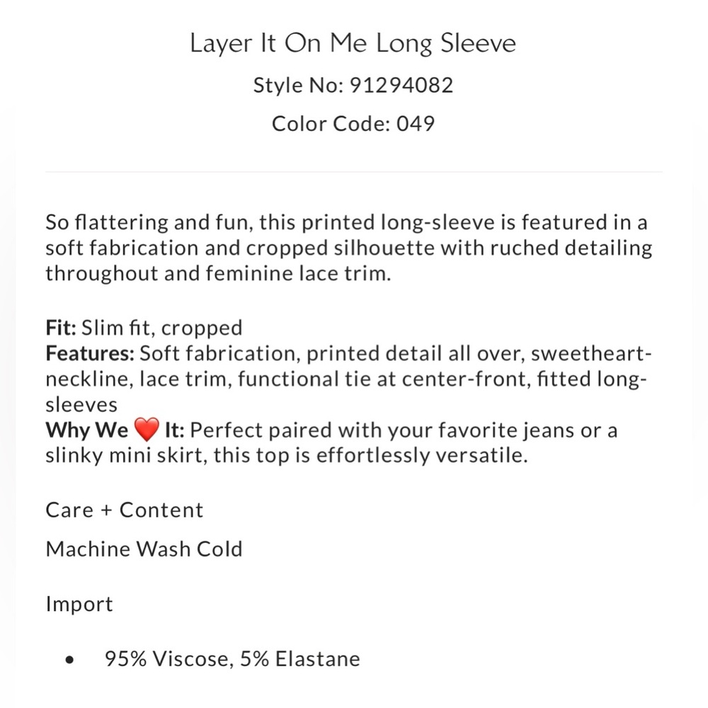 Free People Layer It On Me Long Sleeve - Picture 9 of 9